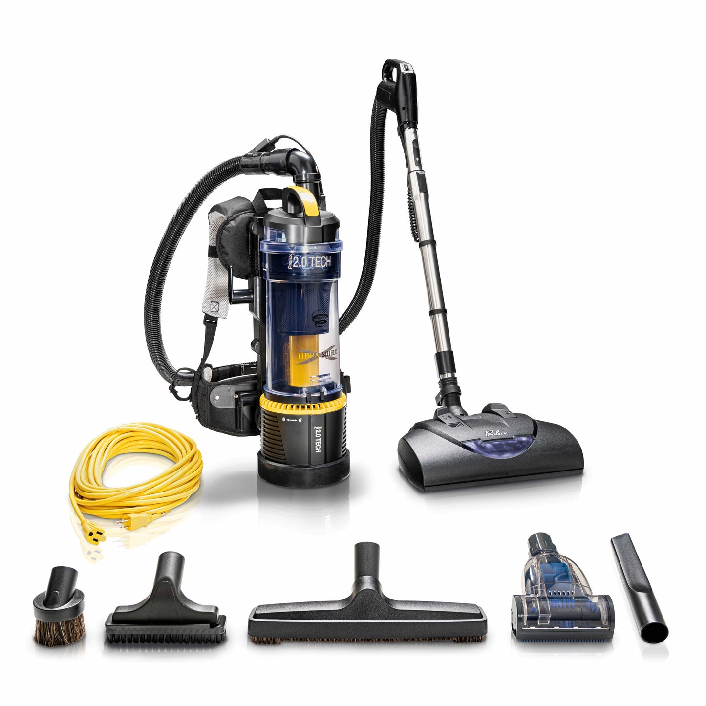 Prolux PLC2.0d Commercial Bagless Upright Backpack Vacuum Commercial Power Nozzle Kit