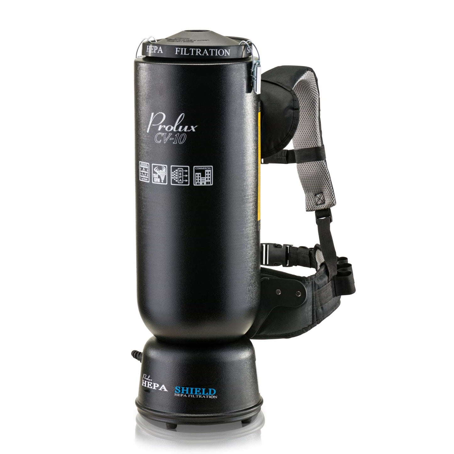 Powerful Lightweight Prolux PLC10 10qt Backpack Vacuum w/ 1 1/2" Tool Kit and 5 YR Warranty