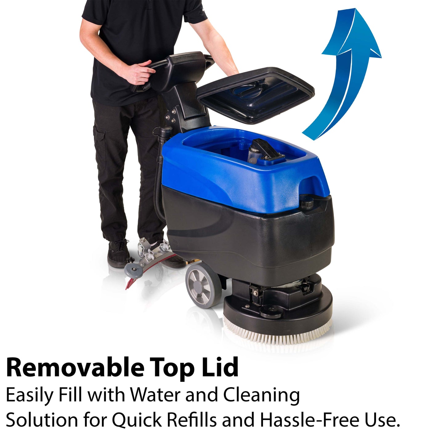Prolux C460S 18" Cordless Commercial Walk Behind Floor Cleaner, Scrubber & Buffer