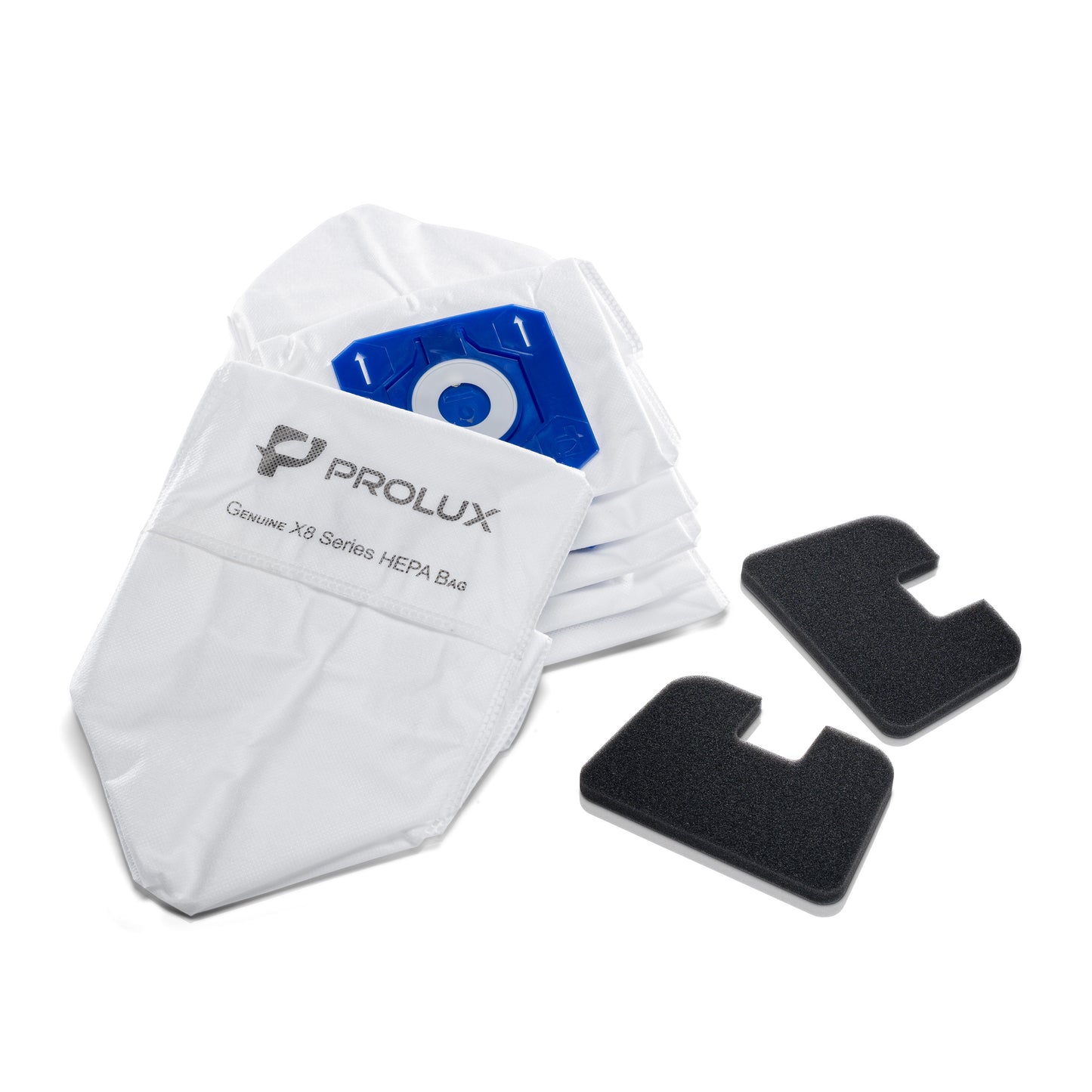 6pk of HEPA bags and 2 Post Motor Filters for the Prolux X8 Backpack Vacuum