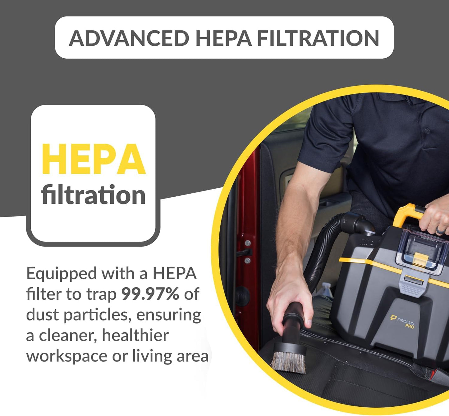 Prolux PLCTB Cordless Commercial Wet/Dry Tool & Travel Vacuum