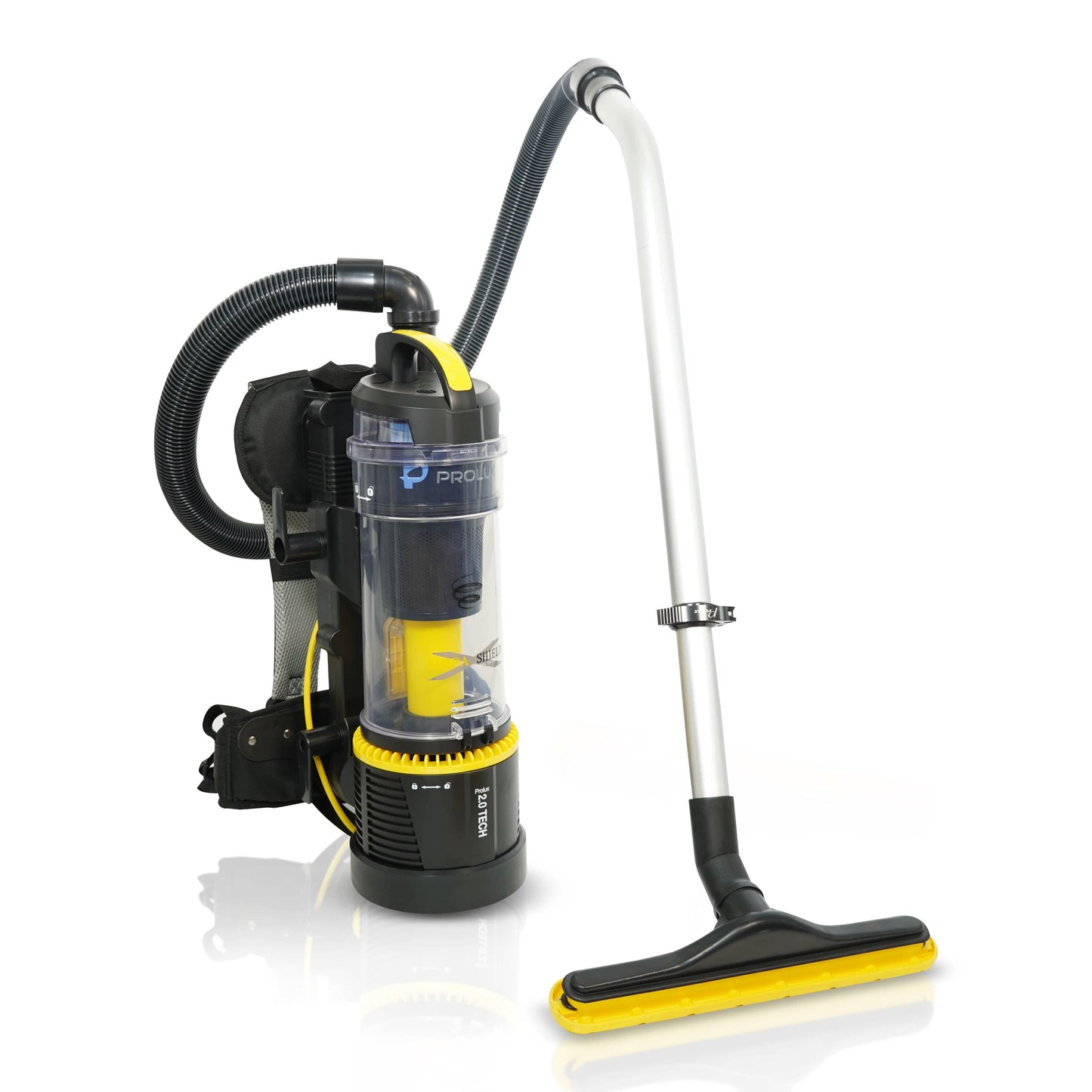 Prolux PLC2.0b Commercial Bagless Upright Backpack Vacuum with Deluxe 1 1/2 inch Tool Kit