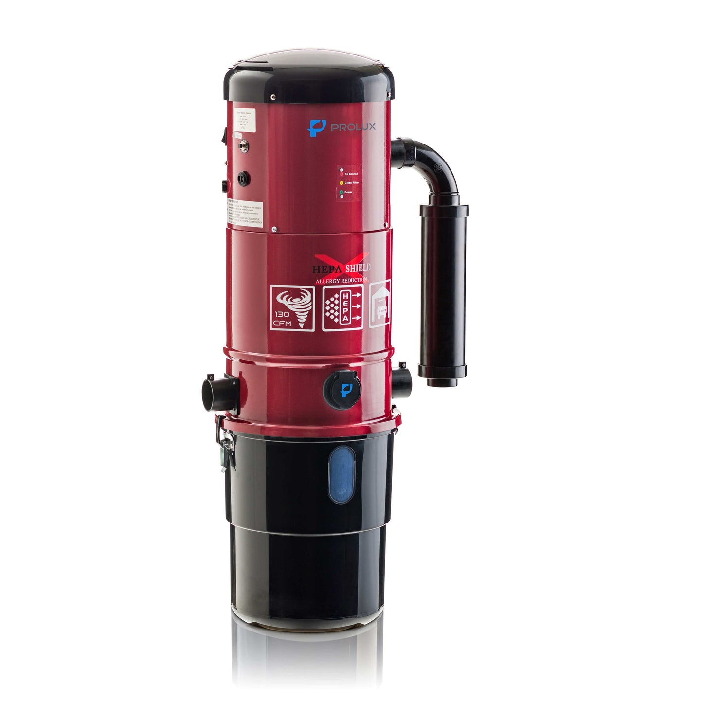 Prolux PLCCV12Kr Complete Central Vacuum Unit System with Prolux Electric Hose Power Nozzle Kit and 25 Year Warranty