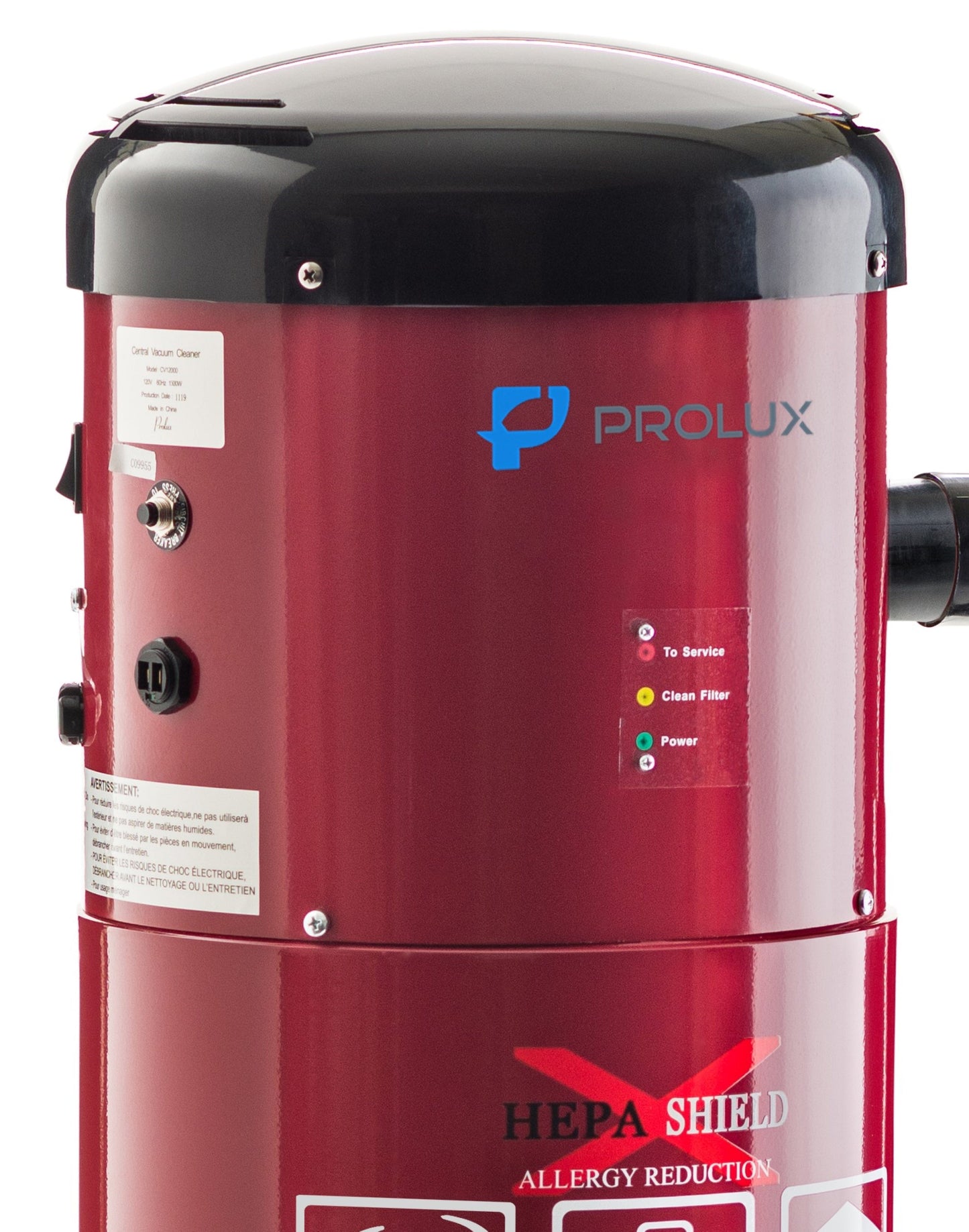 Prolux PLCCV12Kr Complete Central Vacuum Unit System with Prolux Electric Hose Power Nozzle Kit and 25 Year Warranty