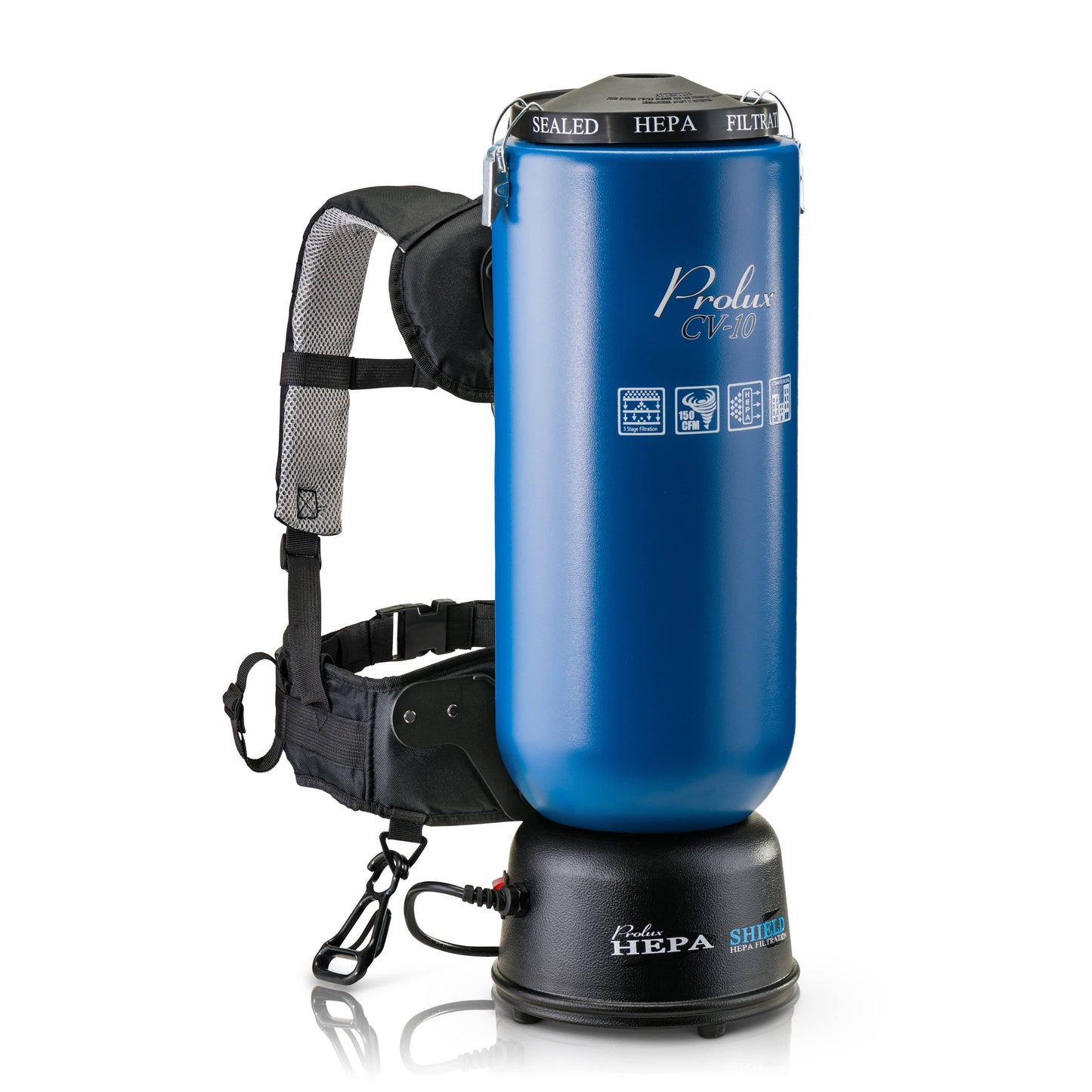 Prolux PLC10BL 10qt Commercial Backpack Vacuum with 5 year warranty