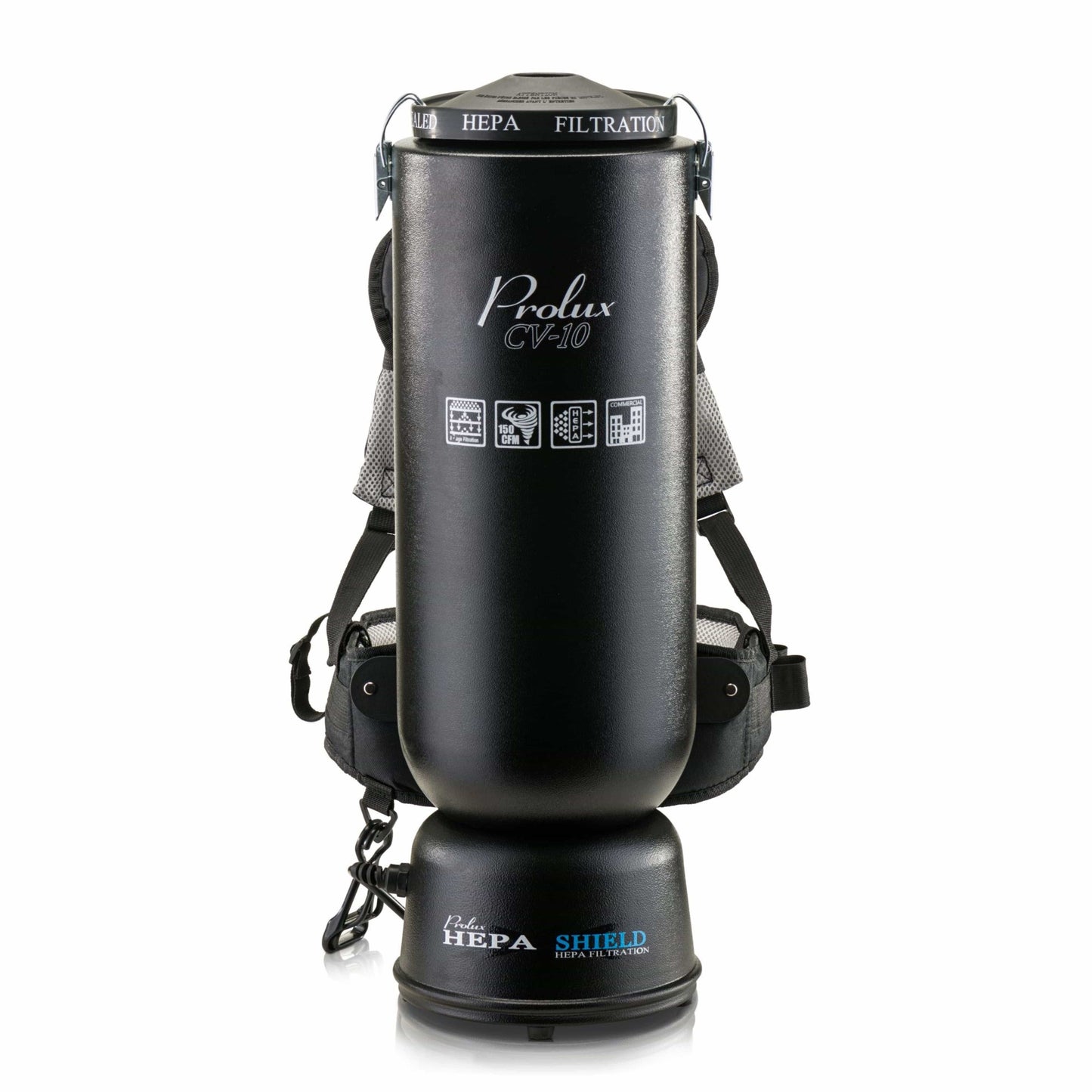 Powerful Lightweight Prolux PLC10 10qt Backpack Vacuum w/ 1 1/2" Tool Kit and 5 YR Warranty