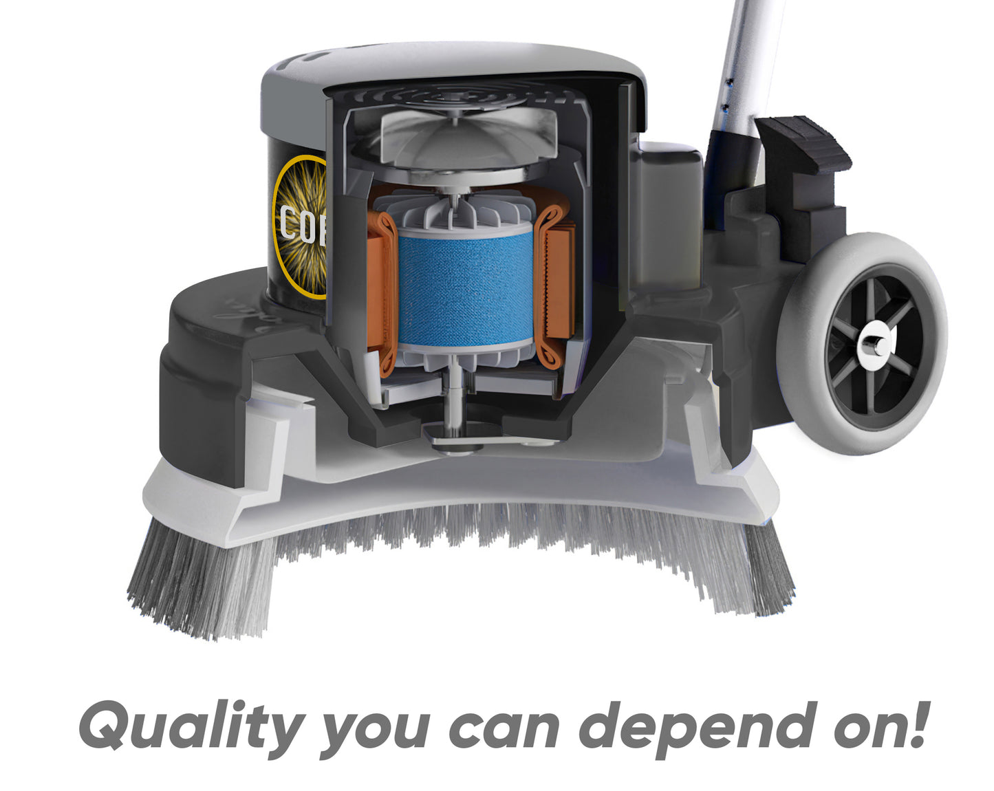 Prolux PLC15 15" Heavy Duty Single Pad Commercial Polisher Floor Buffer Machine Scrubber