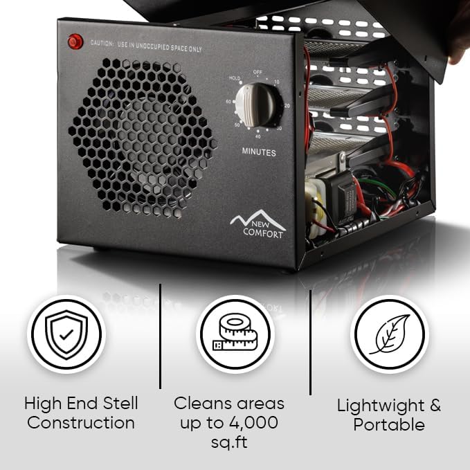New Comfort PLCOZHMA500 Commercial Air Purifier Cleaner Ozone Generator with UV and 3 Year Warranty by Prolux