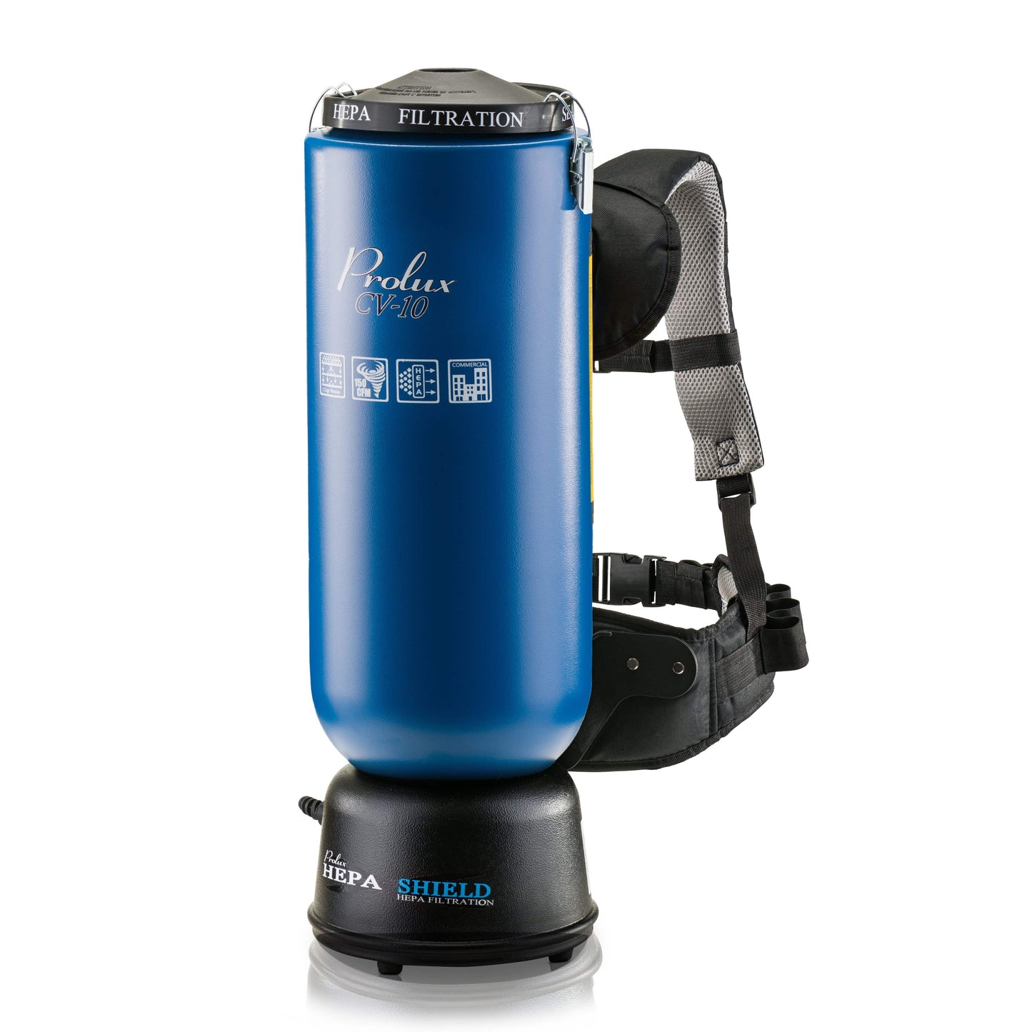 Prolux PLC10BL 10qt Commercial Backpack Vacuum with 5 year warranty