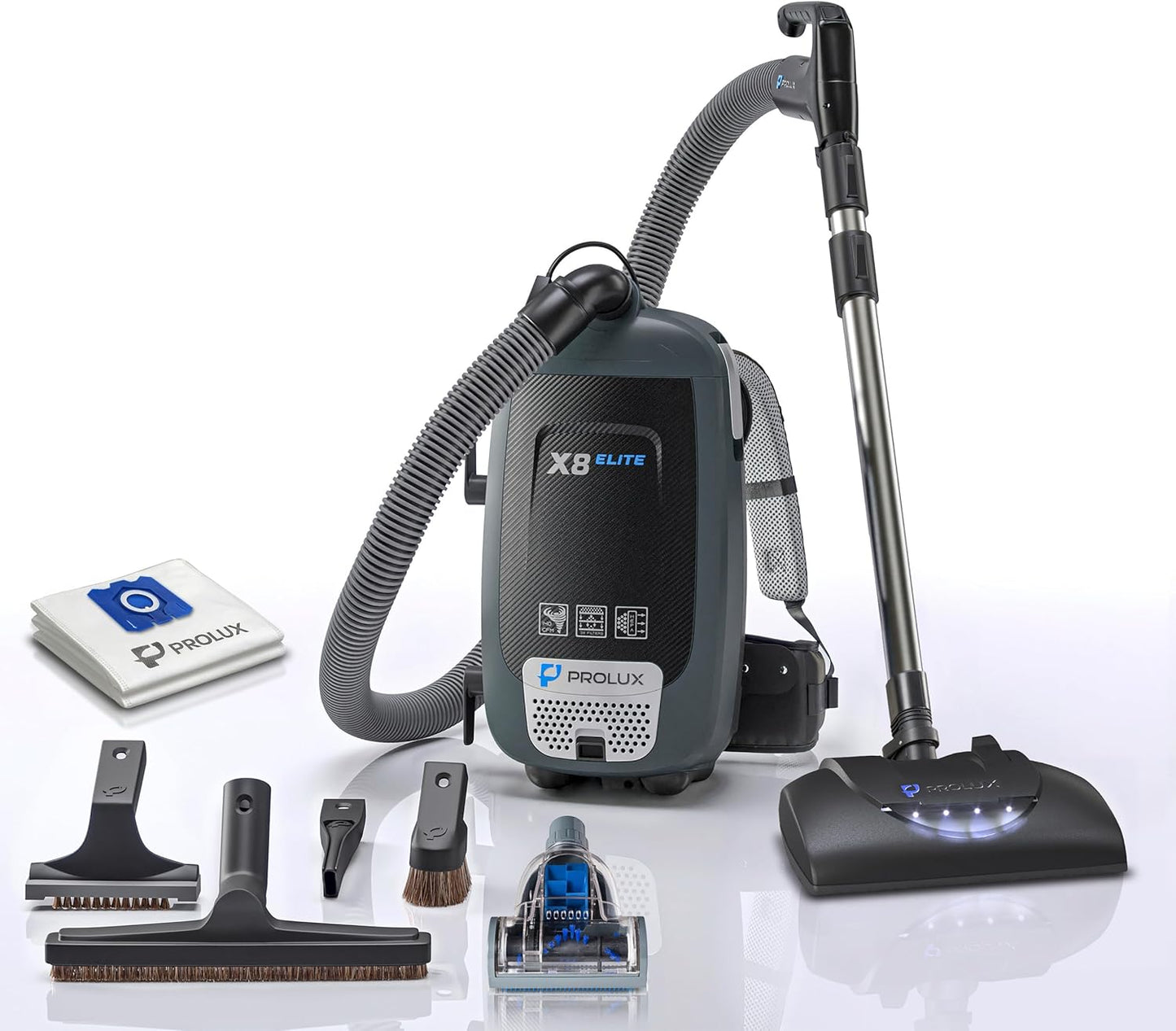 Prolux PLCX8E Backpack Vacuum Canister w/ Electric Powerhead Kit