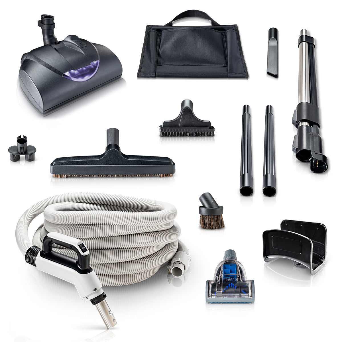Premium Prolux PLC35 35' Universal Central Vacuum Hose Kit With North American Power Nozzle