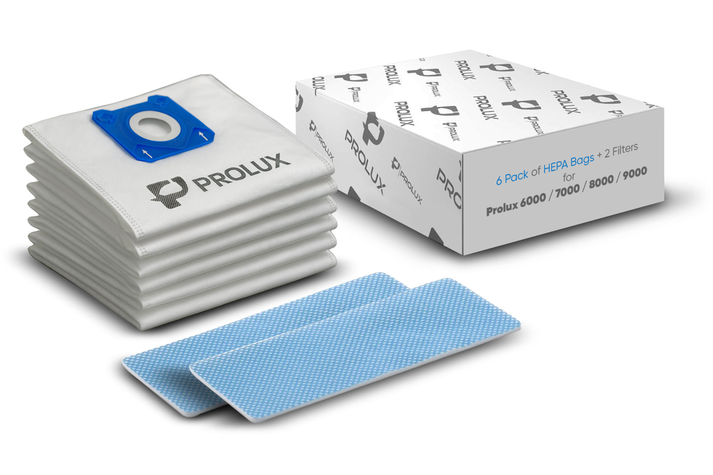 10 Pack of HEPA Bags for the Prolux PLC6K and PLC8K Upright Vacuum Cleaners