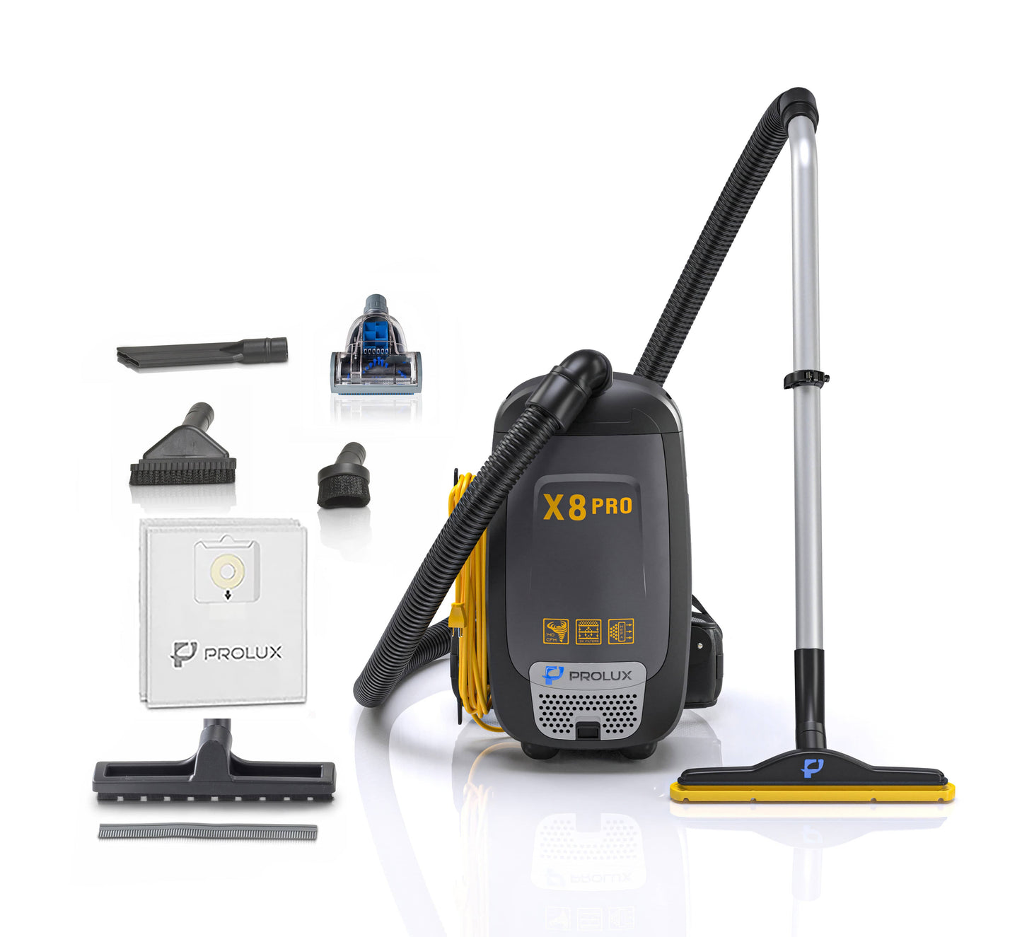 Prolux PLCX8P Pro Commercial Backpack Vacuum w/ Deluxe 1 1/2" Tool Kit