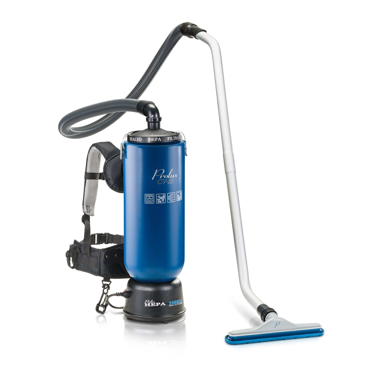 Prolux PLC10BL 10qt Commercial Backpack Vacuum with 5 year warranty