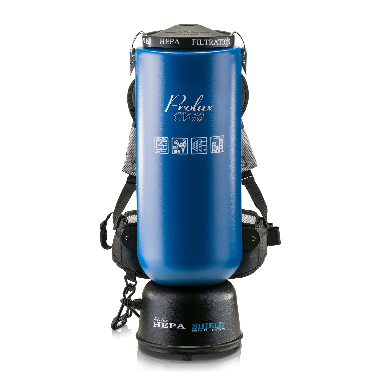Prolux PLC10BL 10qt Commercial Backpack Vacuum with 5 year warranty