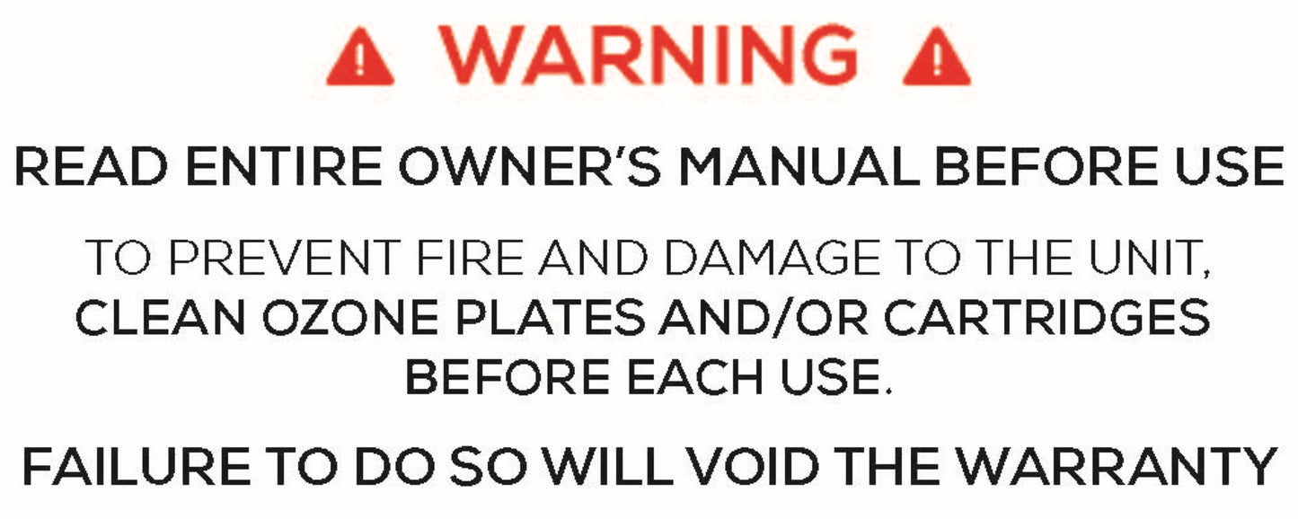 New Comfort PLCOZ12K Stainless Steel 9,000 to 14,000 mg/hr Commercial Ozone Generator and Air Purifier